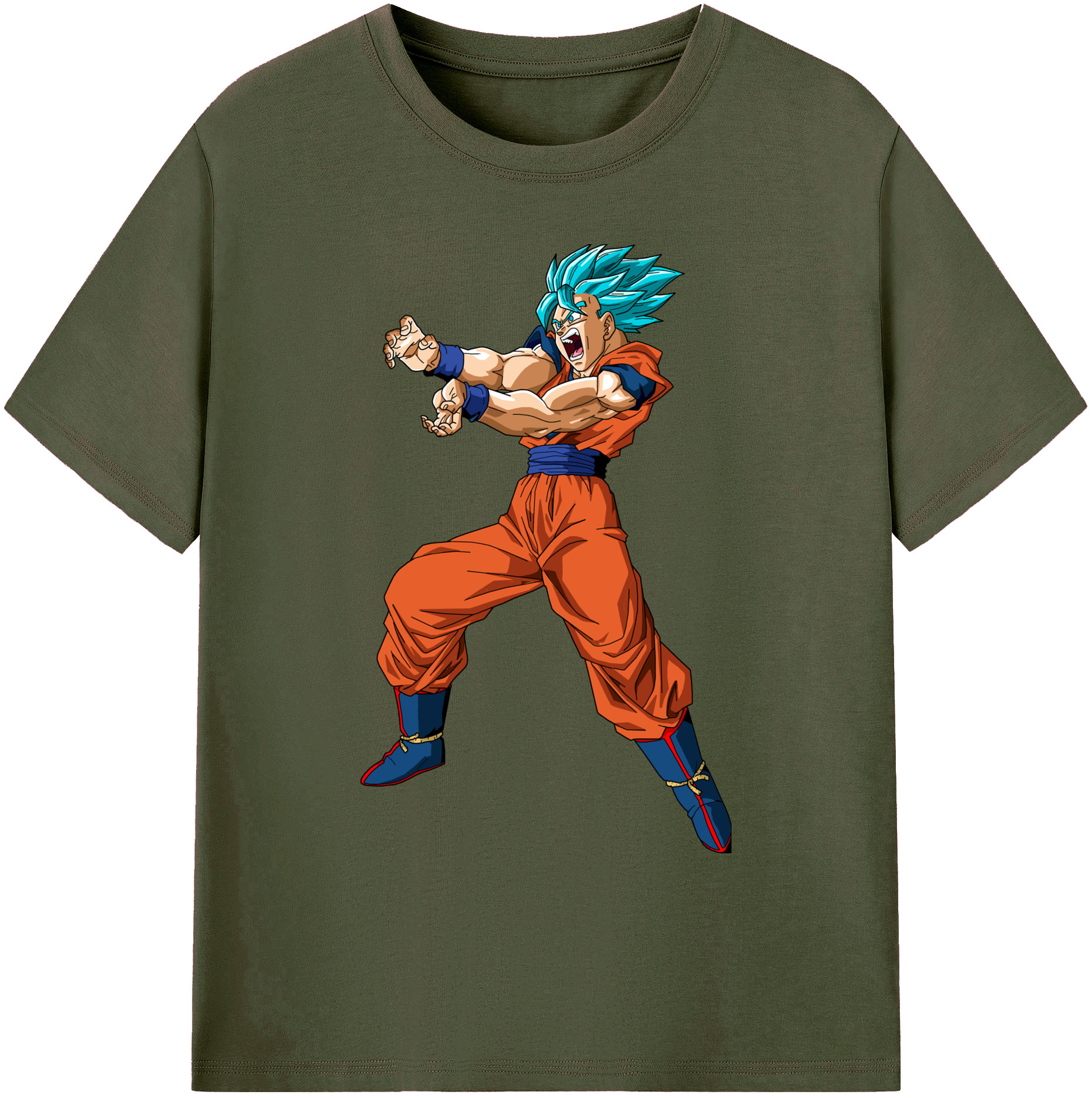 （画像用） ドラゴンボール 孫悟空（そん ごくう）Son Goku カカロット DRAGON BALL Kakarotto 綿100％ メンズ半袖Tシャツ｜肌触りやわらか＆通気性
